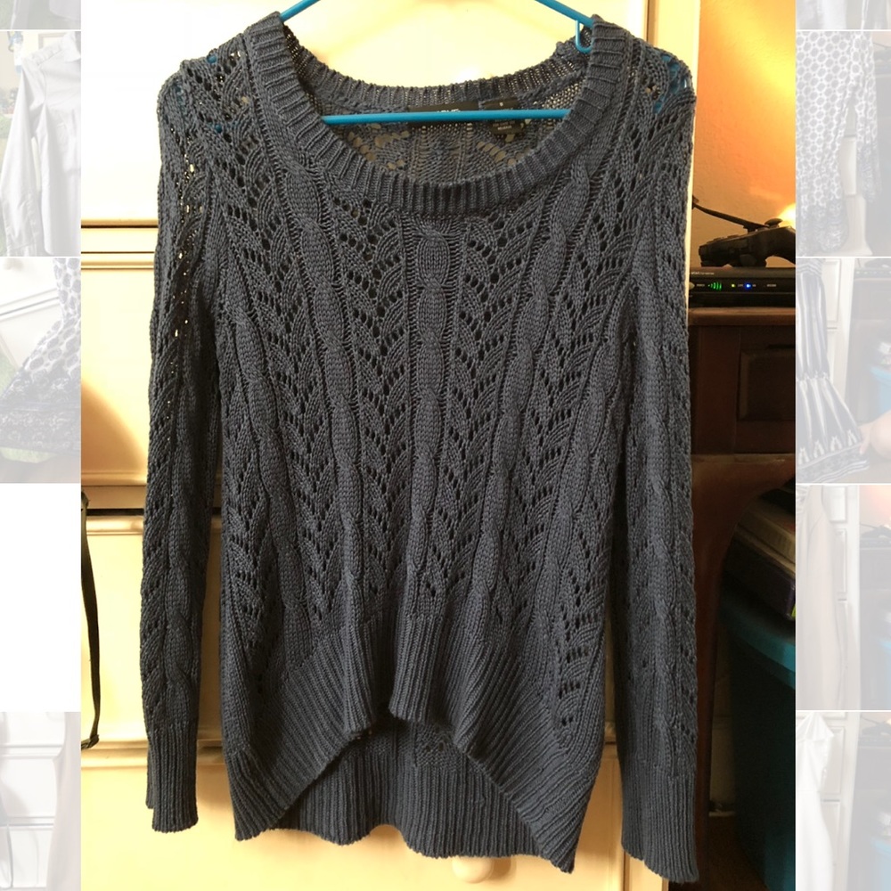 blue sweater